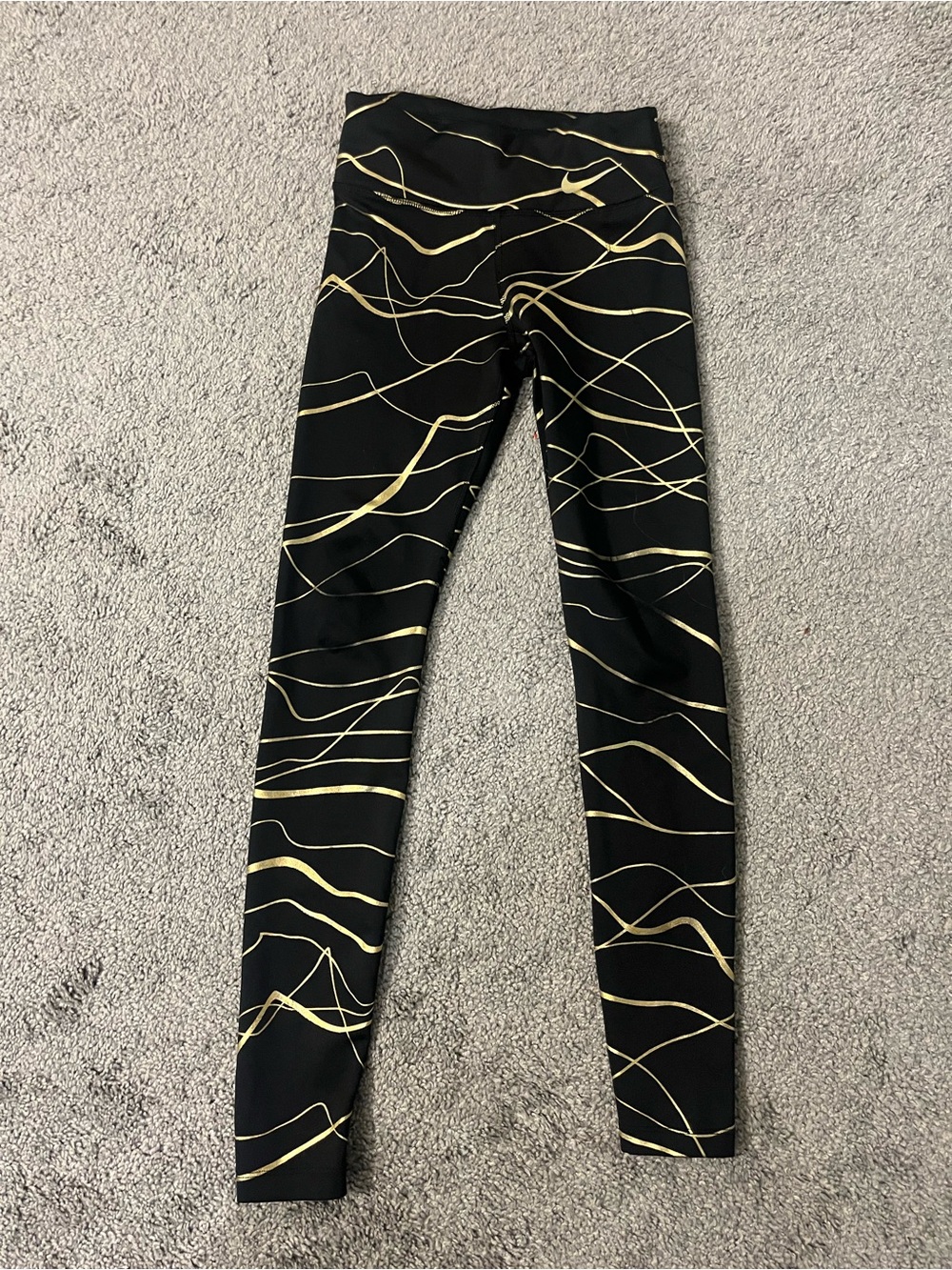 Nike Women’s Leggings with Gold Line Accents